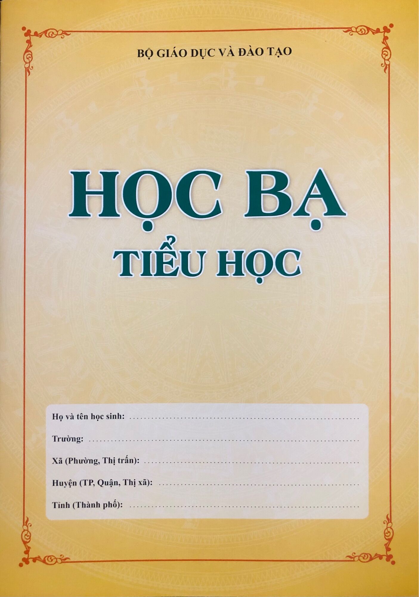 Sổ học bạ tiểu học