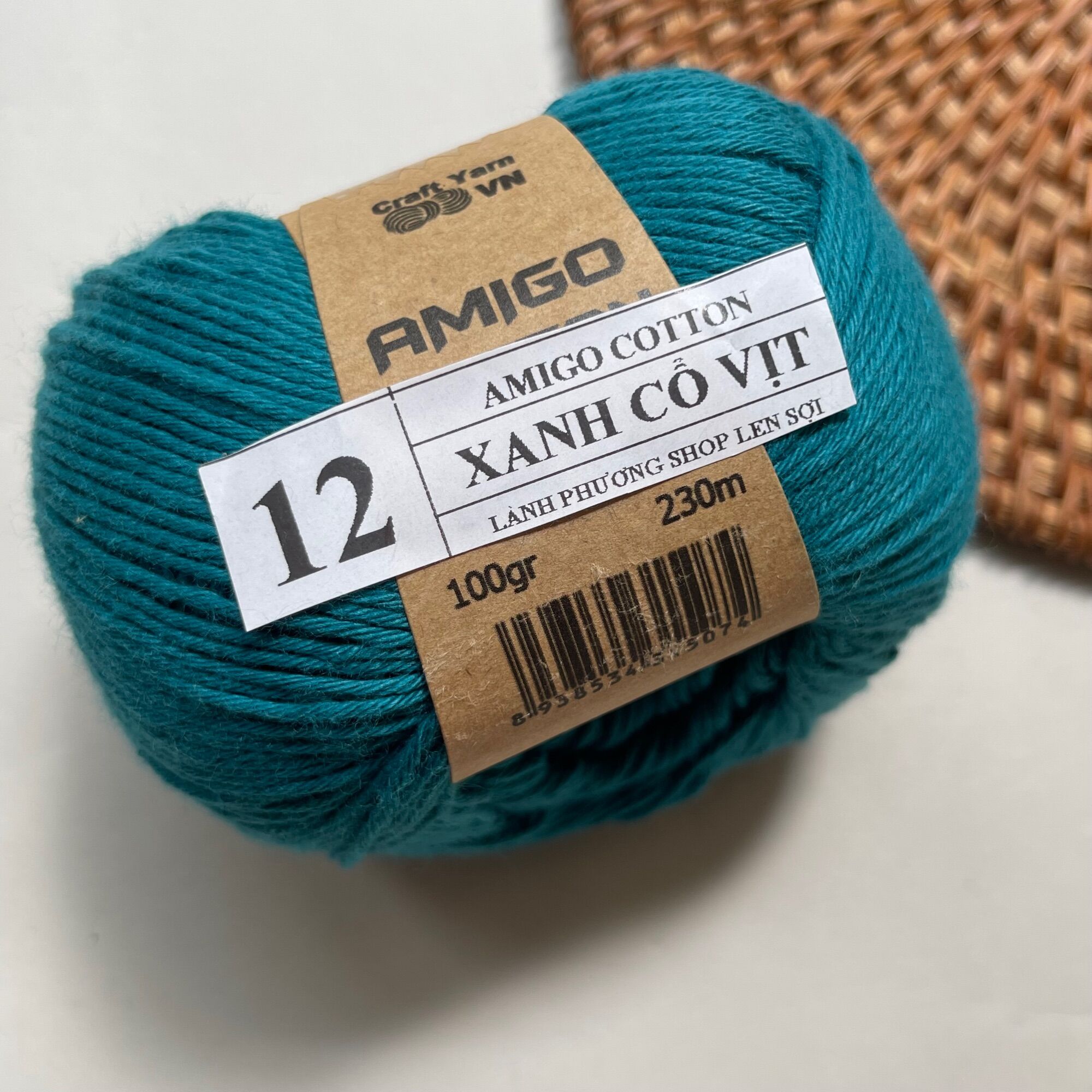 Sợi amigo cotton 100% cotton
