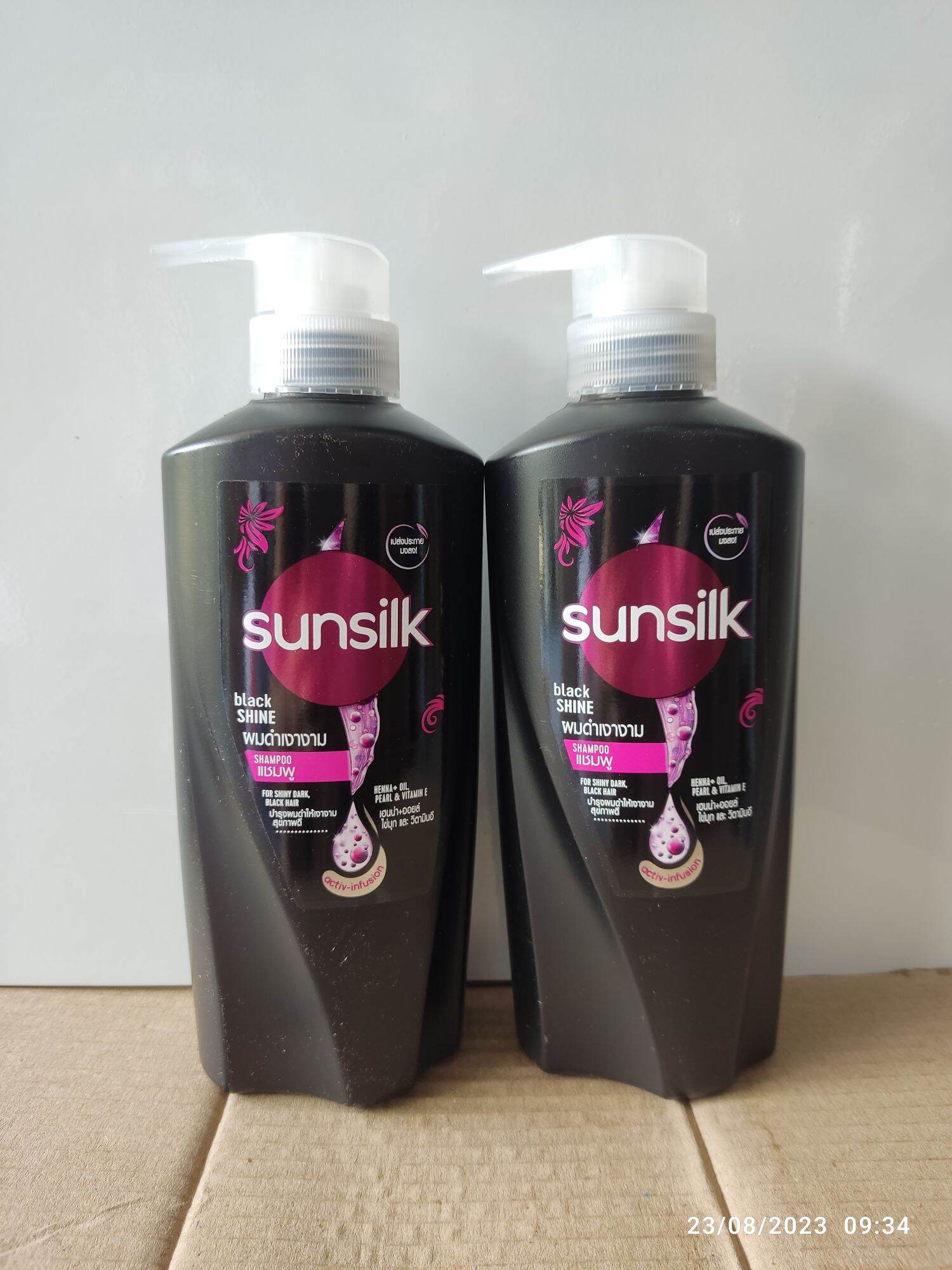 Dầu gội sunsilk Thái lan chai 400ml màu đen