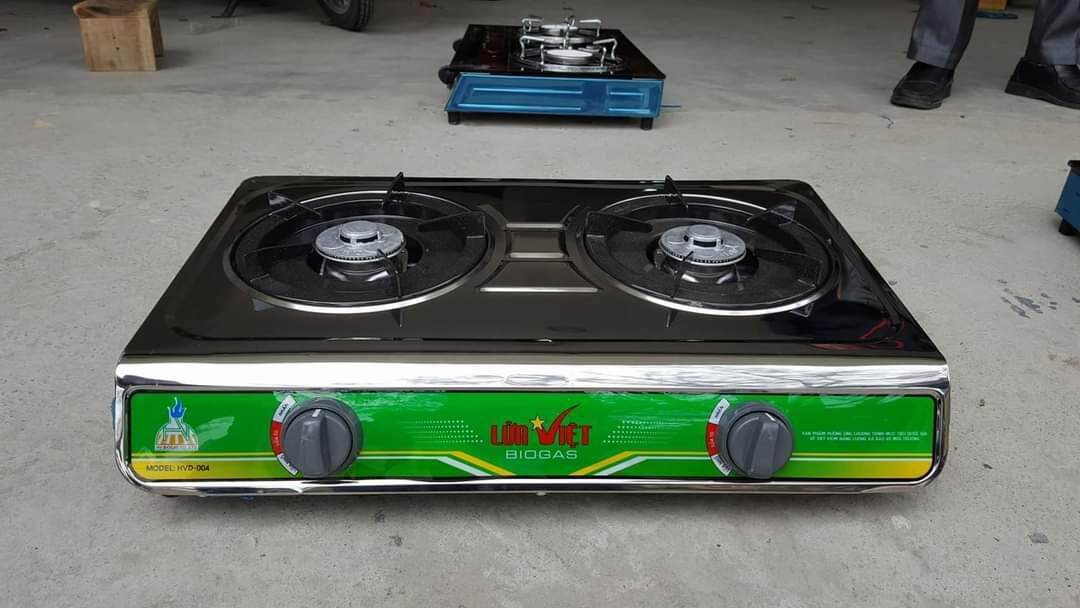 bếp biogas đôi inox lửa việt