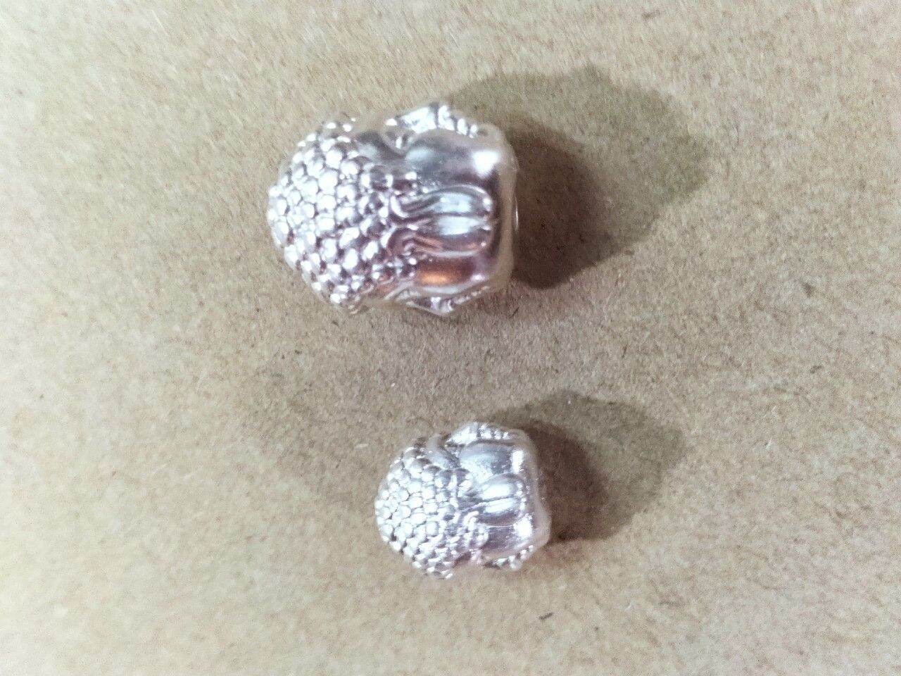 Charm đầu phật bạc 925 vĩnh viễn bảo hành bạc Thuylamshop