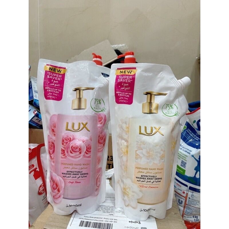 Nước rửa tay túi Lux 1000ml bảo vệ sức khoẻ hương nước hoa( hàng xuất khẩu)