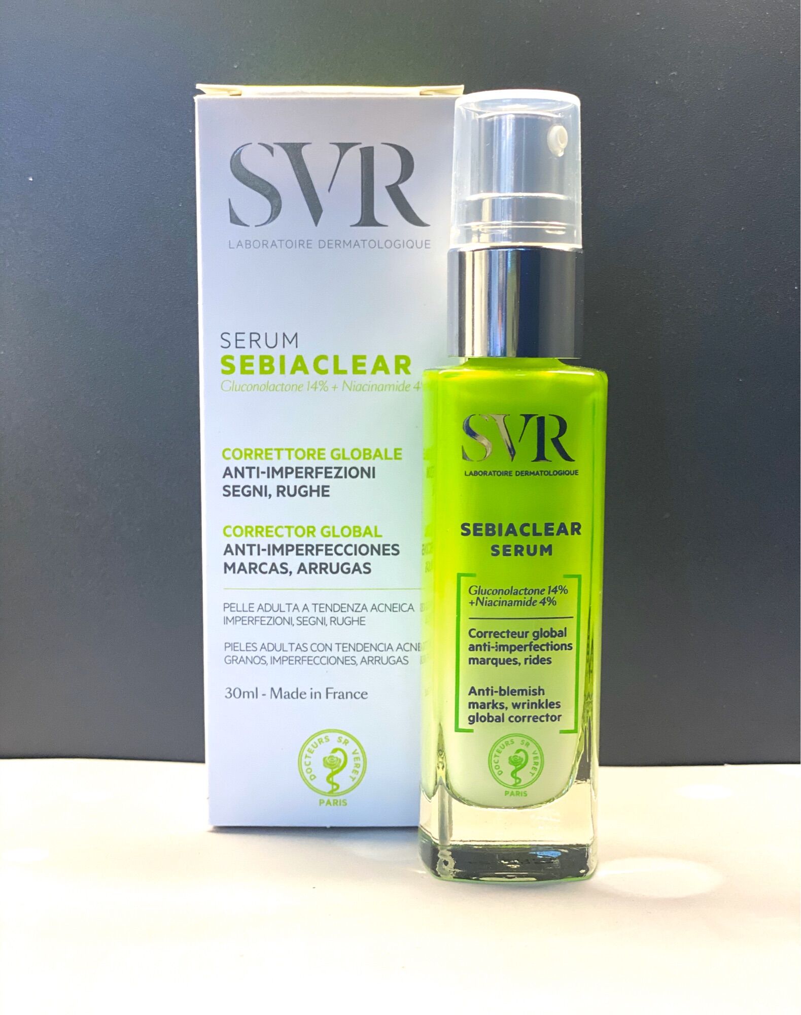 Tinh Chất Giảm Mụn Làm Mờ Thâm Sạm Và Mềm Mịn Da SVR Sebiaclear Serum 30ml