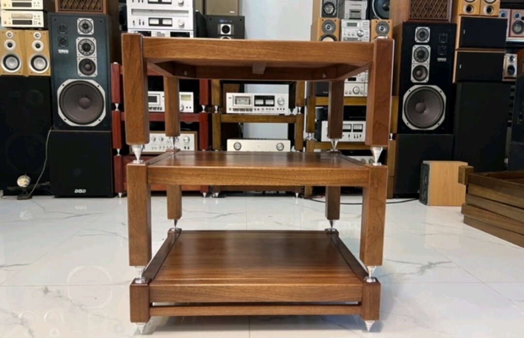 Combo 3 kệ audio gỗ lát nguyên tấm