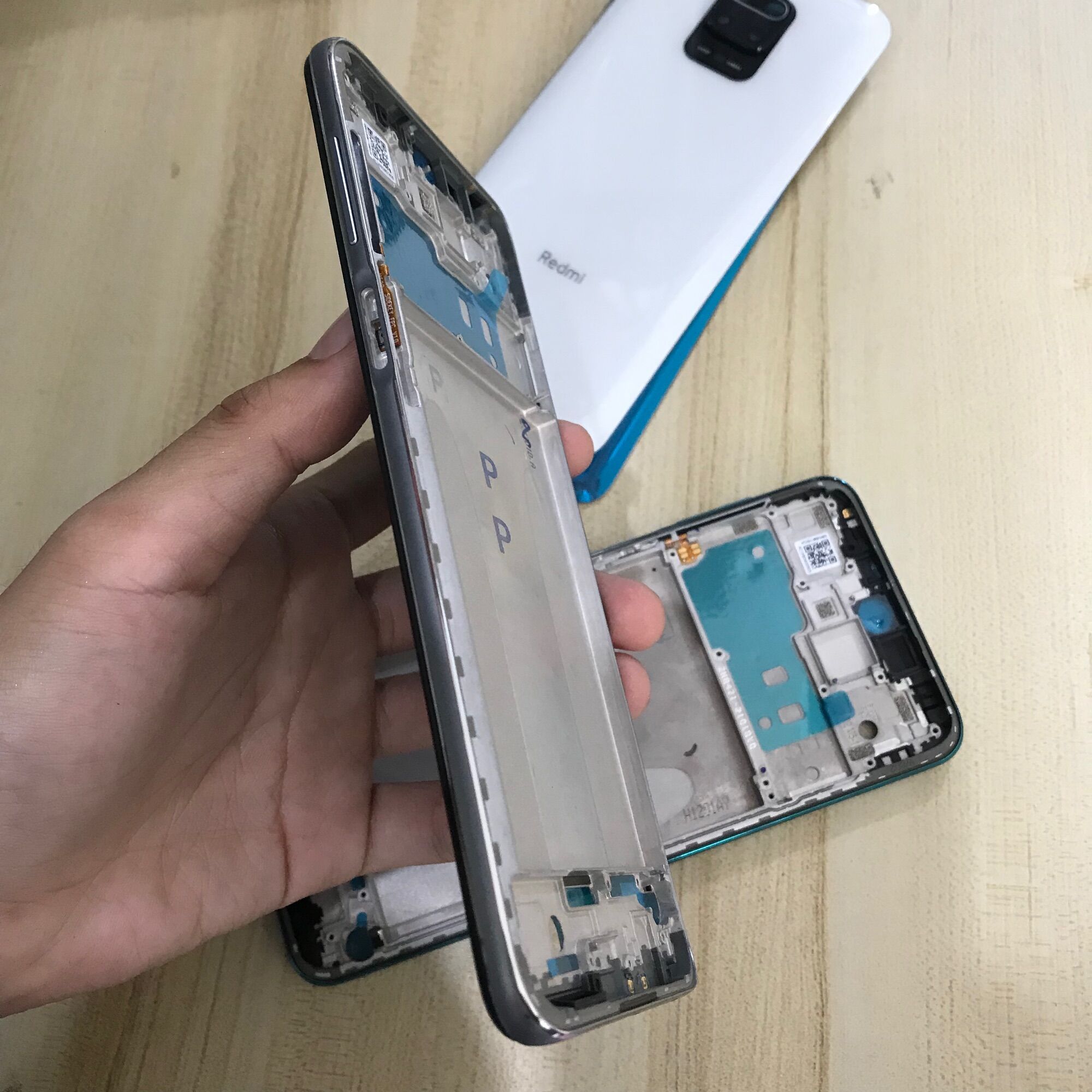 Bộ Vỏ Sườn + Kính Camera + Khay Sim  Redmi Note 9s Zin Hàng Cao Cấp