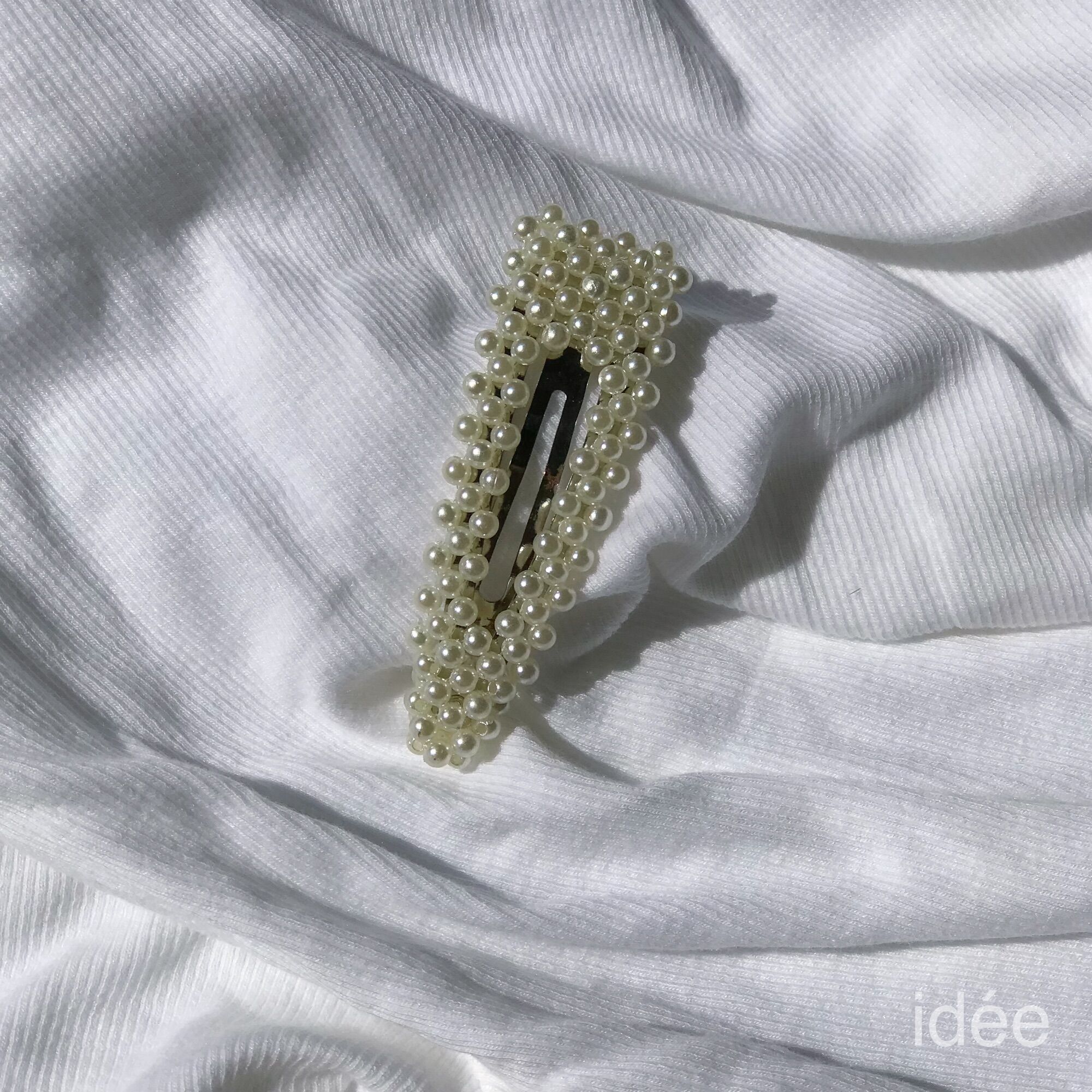 idee Kẹp đính hạt ngọc nhân tạo