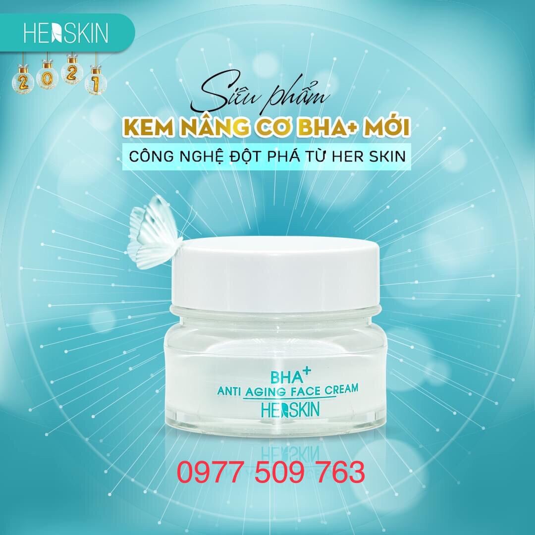 [Hcm]Kem Face Herskin Dưỡng Trắng Da Ngừa Lão Hóa Ngừa Nhăn Se Khít Chân Lông 20Gr