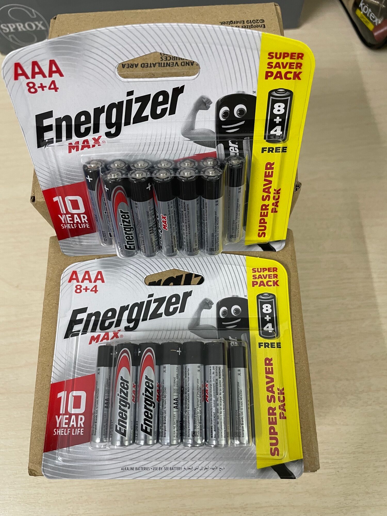 Pin aaa bp8+4 energizer max