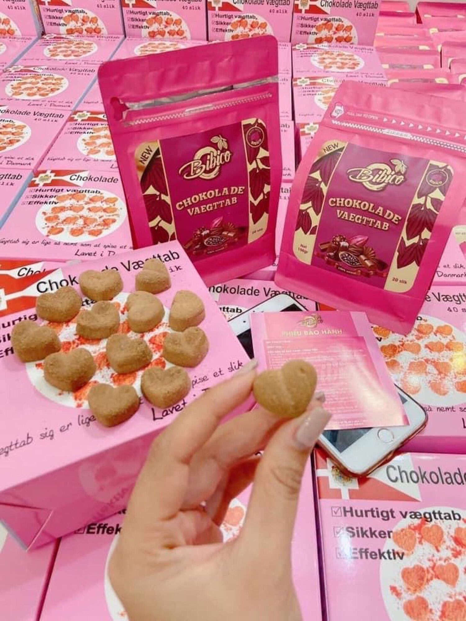 Kẹo Socola Giảm Cân Đan Mạch Chokolade Vaegttab