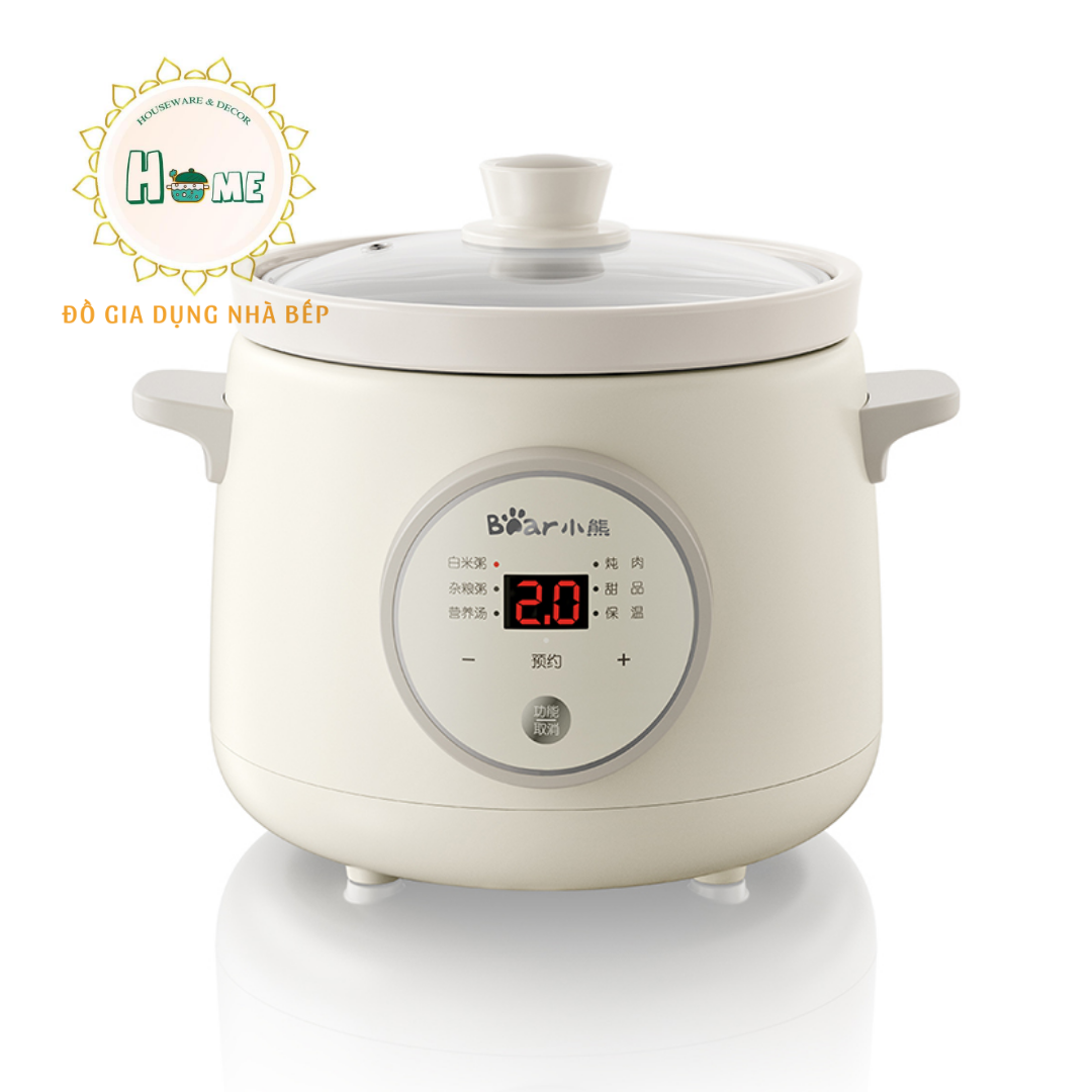 NỒI NẤU CHẬM BEAR 1.5L [Hàng sẵn mới về]