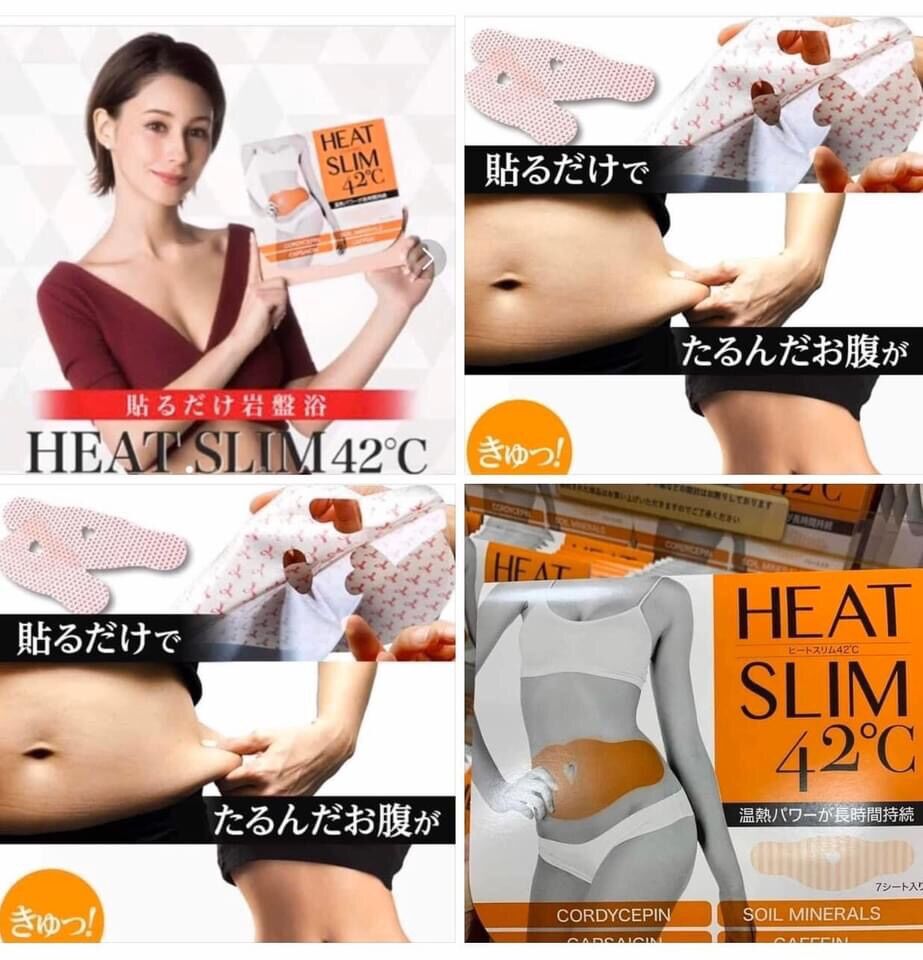 Miếng dán làm tan mỡ bụng Heat slim 42c