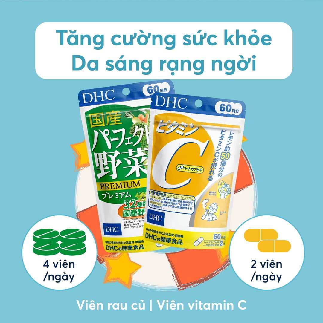 [ Chính hãng] Viên uống vitamin C DHC Vitamin C Hard Capsule