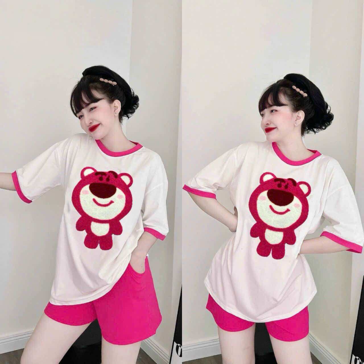 SÉT BỘ SHORT COTTON LO GO NHẬP CAO CẤP
