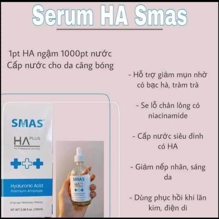 Serum Cấp Ẩm Căng Bóng sáng Da SMAS HA