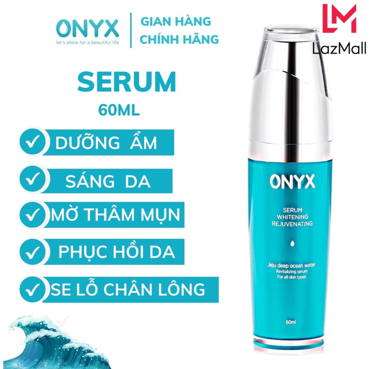 Serum onyx dưỡng trắng và nuôi dưỡng giúp da căng bóng 60ml |onyx bảo thy