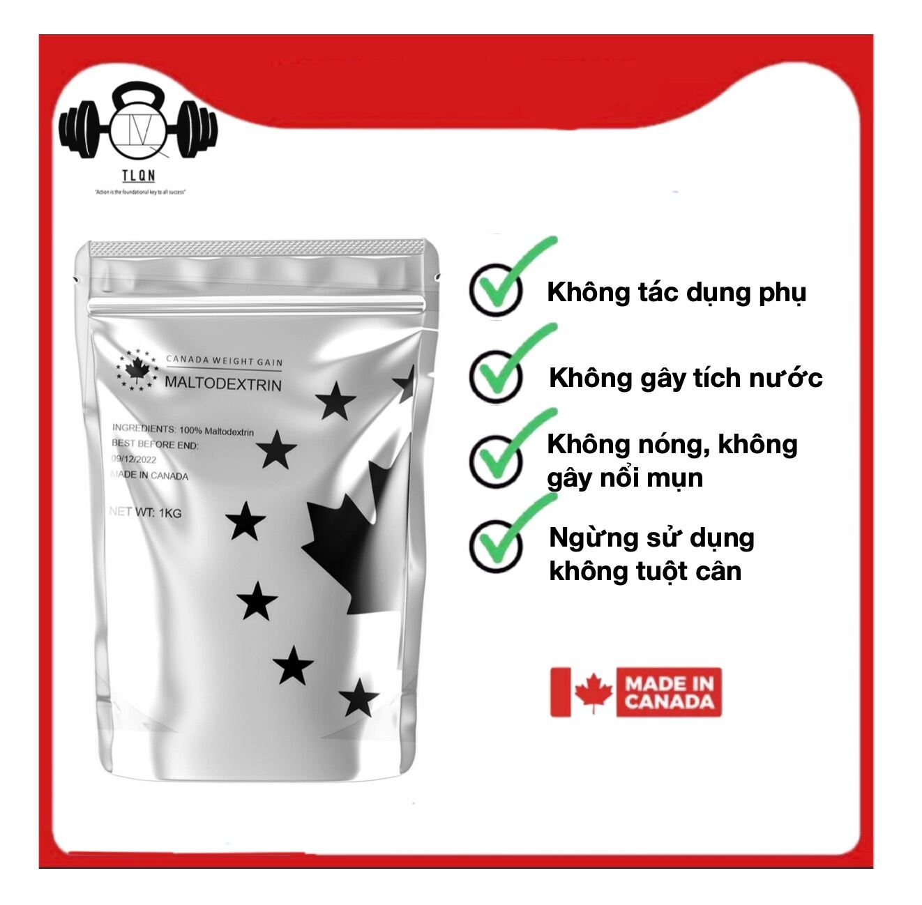 Sữa Tăng Cân Maltodextrin Canada (1000 Gram)