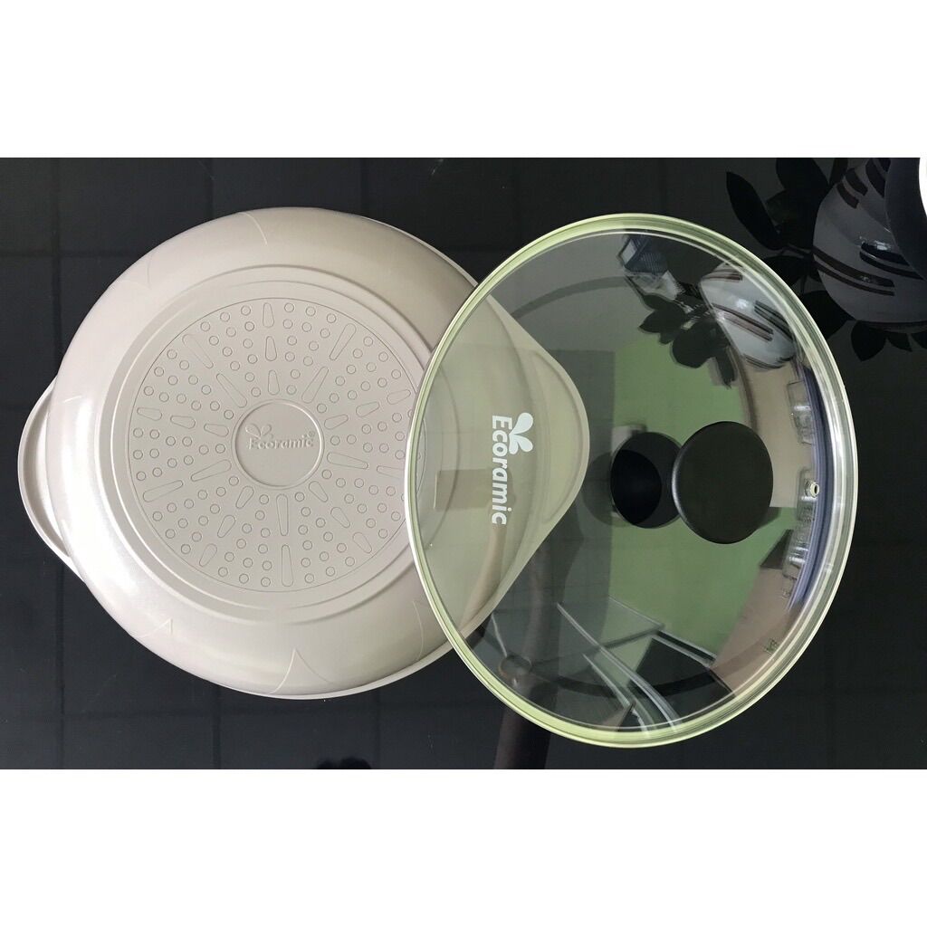 CHẢO LẨU SÂU 28cm ĐÁY TỪ ECORAMIC