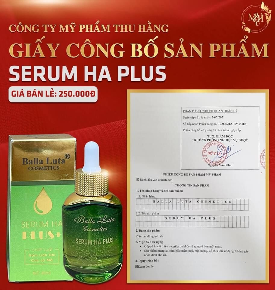 SERUM HA PLUS BALLA LUTA