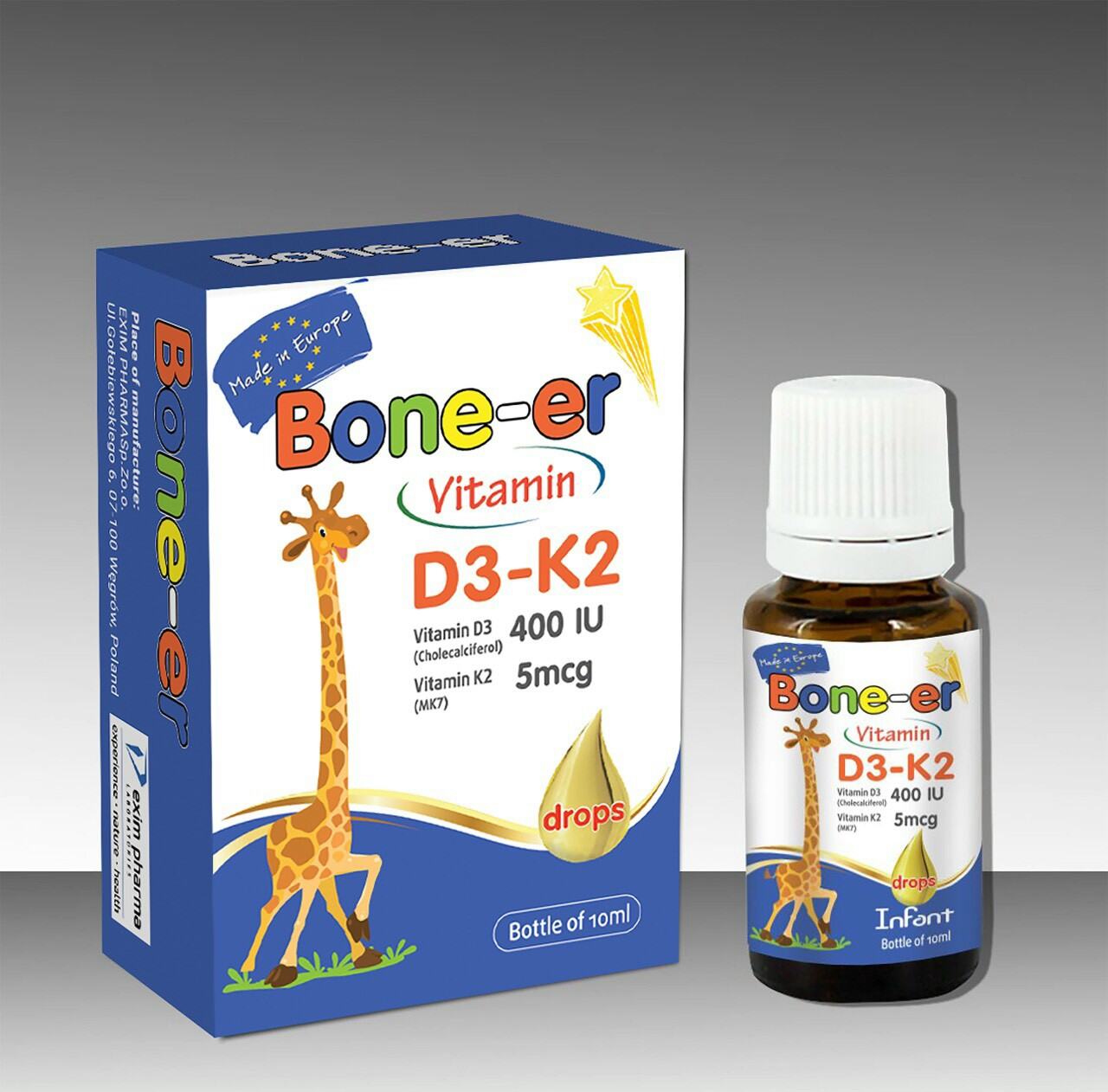 vitamin d3 nhỏ giọt everyday health bone-er  bổ sung vitamin d3 và k2 cho trẻ từ ở tháng tuổi .