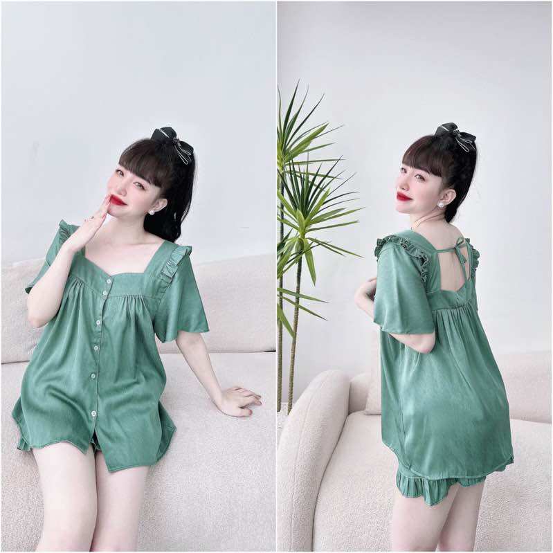 (55-100kg) Bộ Ngủ Lụa Xước Bigsize Cao Cấp - Chất mát, form chuẩn