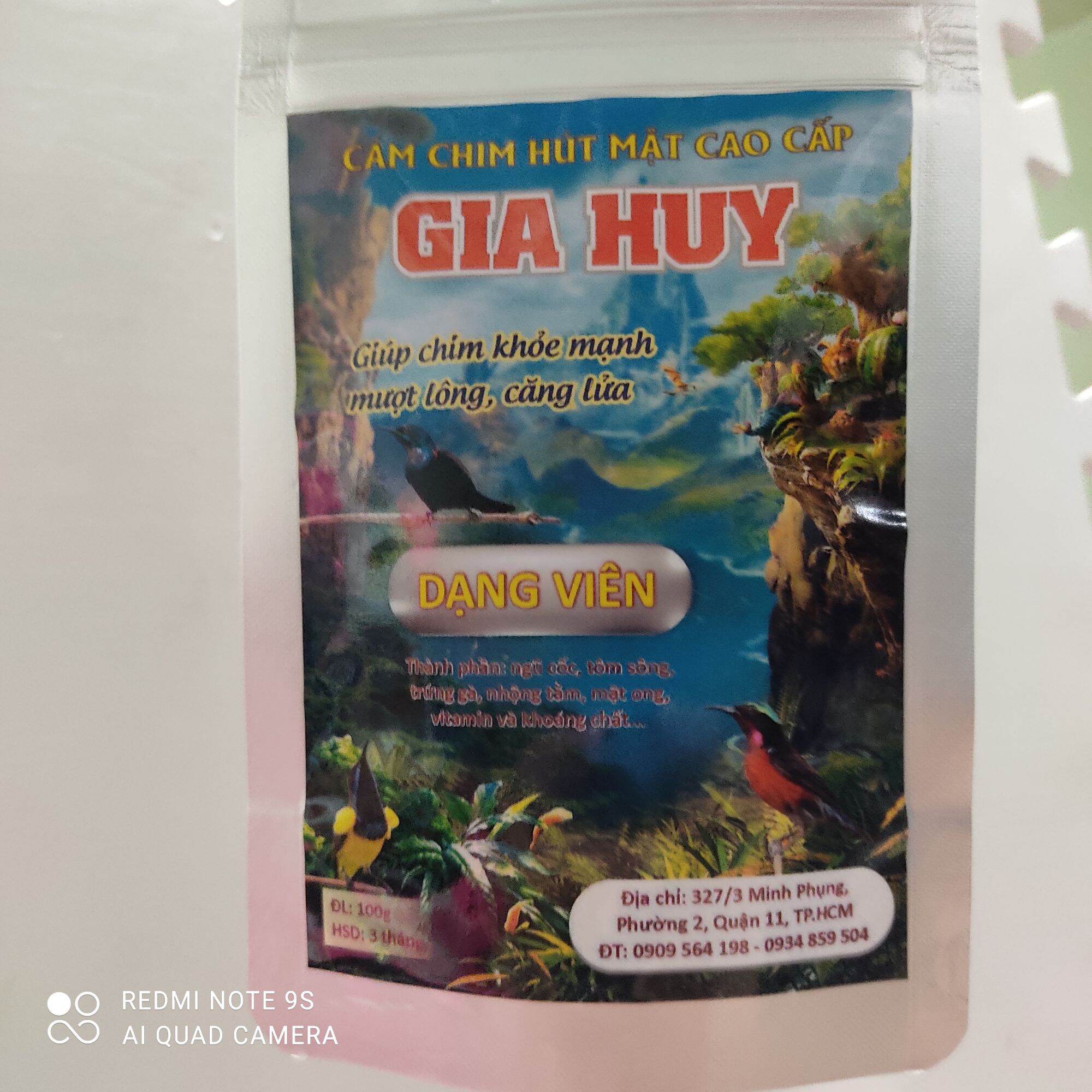 [HCM]Combo 2 gói Cám Chim Hút Mật Gia Huy