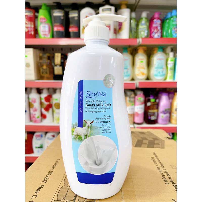 Sữa tắm  cao cấp SheNa tinh chất sữa dê 1200ml