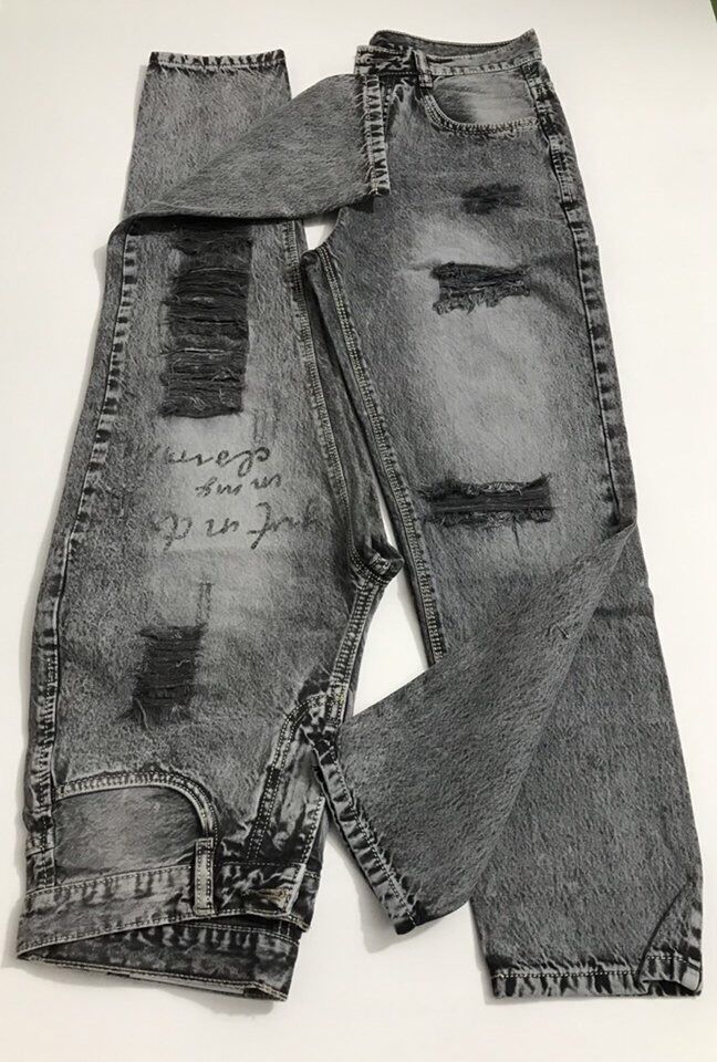 Quần baggy xám