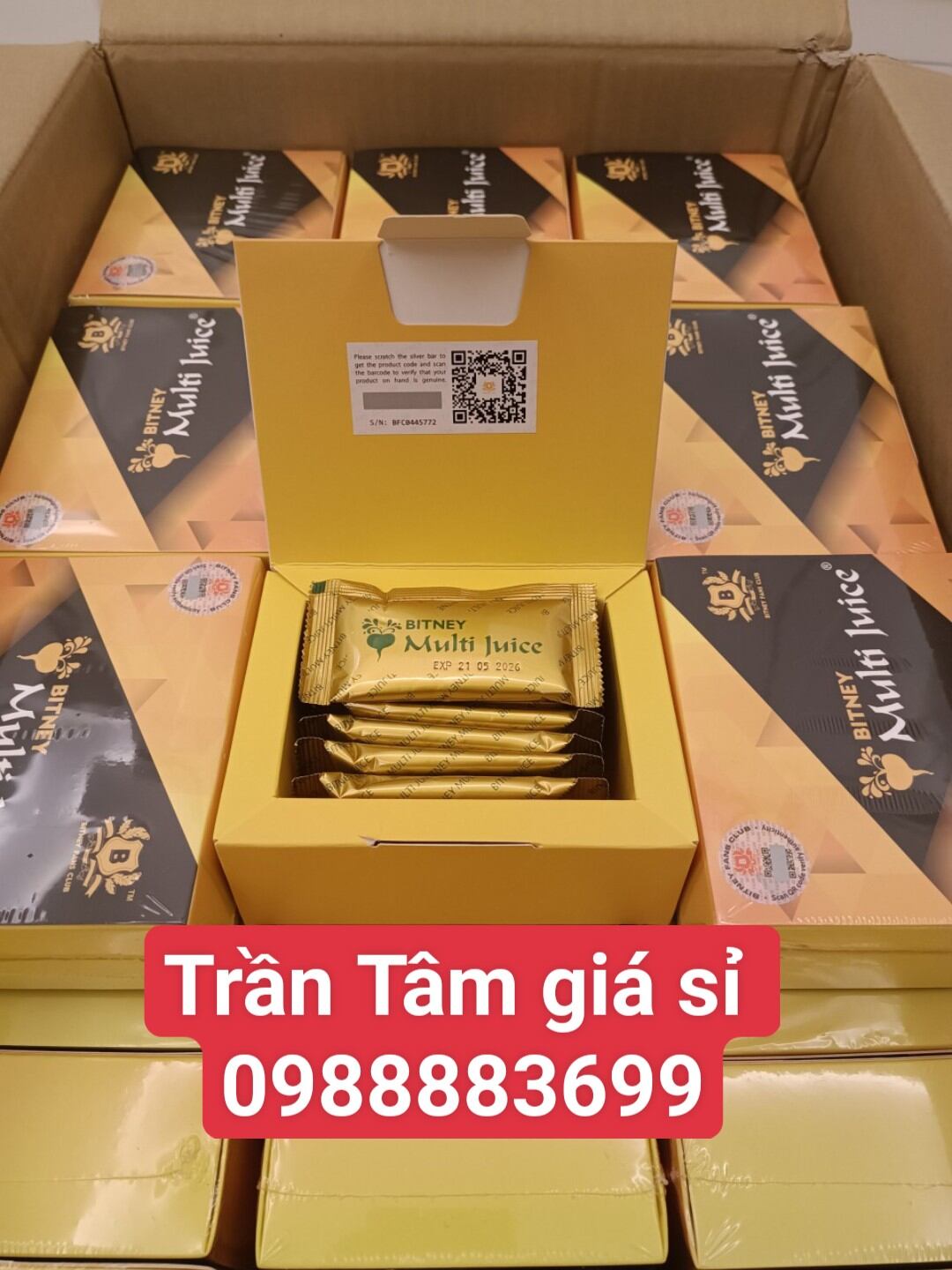 Multi Juice Bitney nhập khẩu Malaysia hỗn hợp nước trái cây tế bào gốc