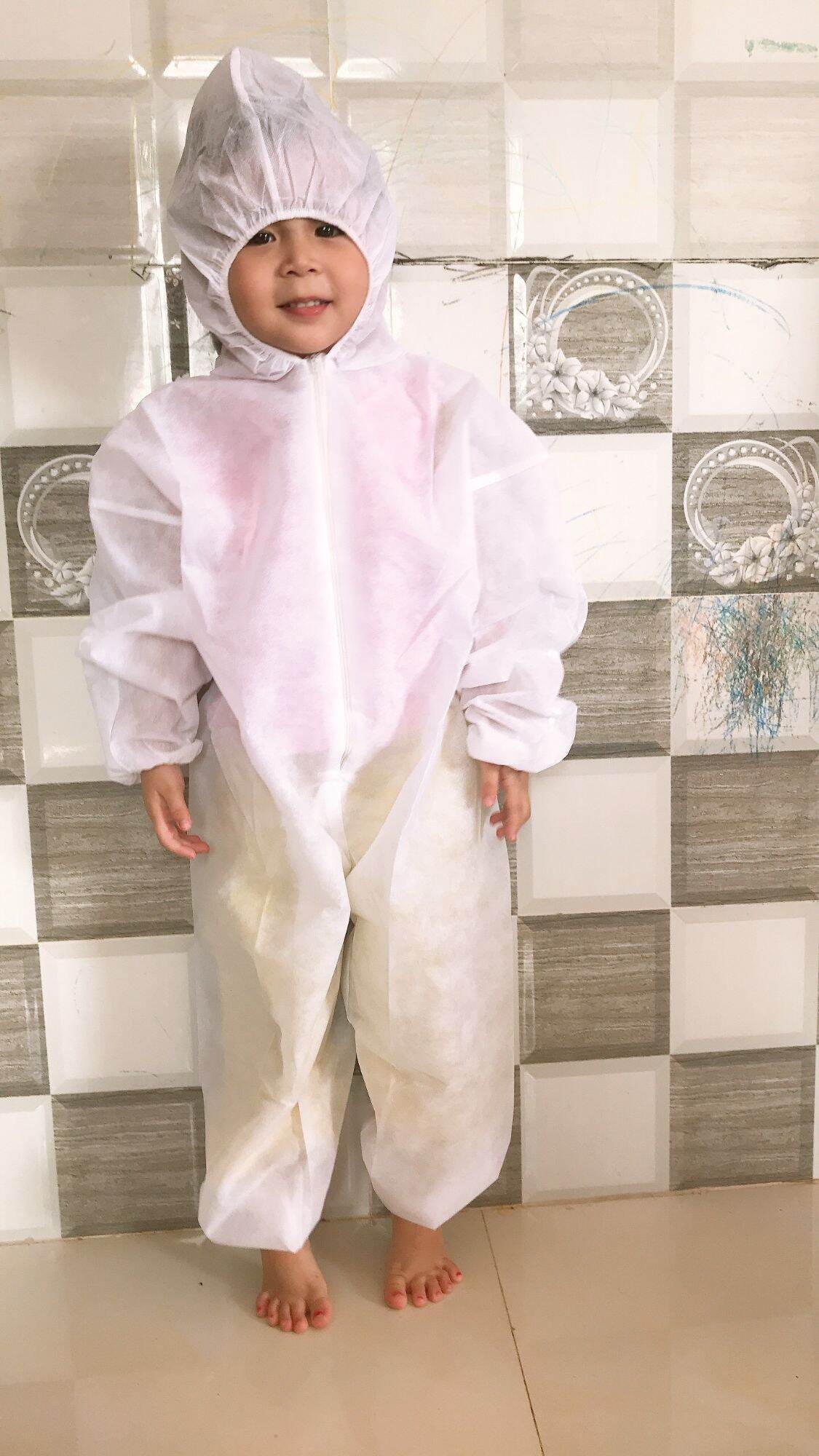 Đồ bảo hộ y tế, đồ bảo hộ phòng dịch, đồ bảo hộ người lớn set 7 món, kính chắn, khẩu trang y tế