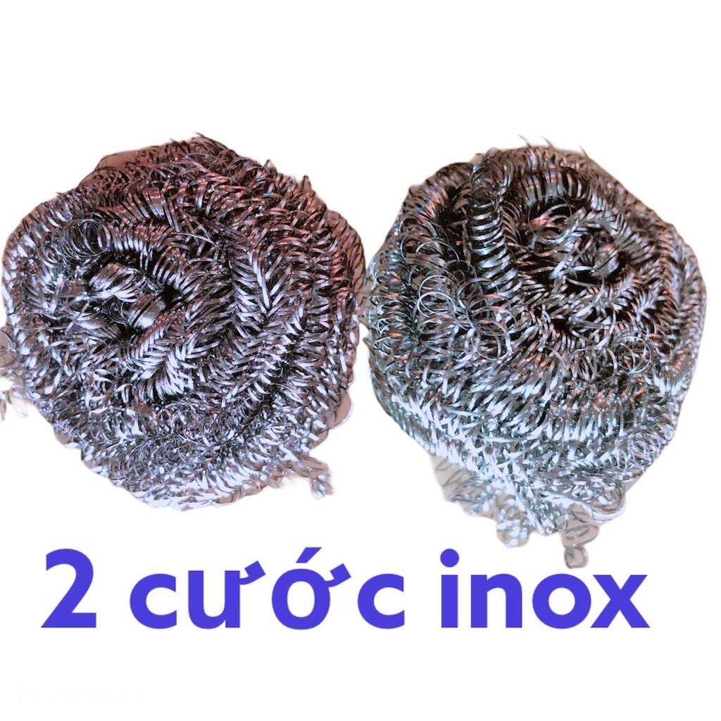 cước inox chùi xoong nồi 2 miếng giá 5k