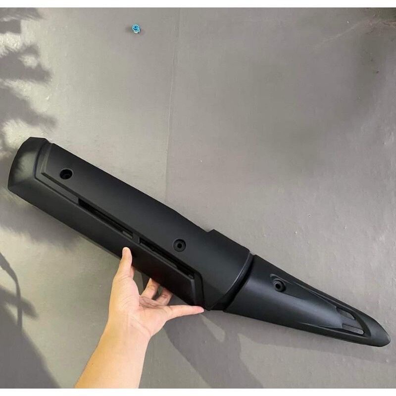 Ốp pô Exciter 150 kiểu TFX màu đen nhám