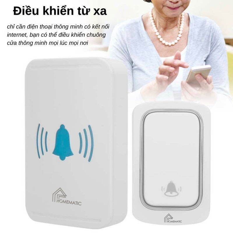 Chuông Cửa Thông Minh Wifi Không Dùng Pin Homematic ML001. 