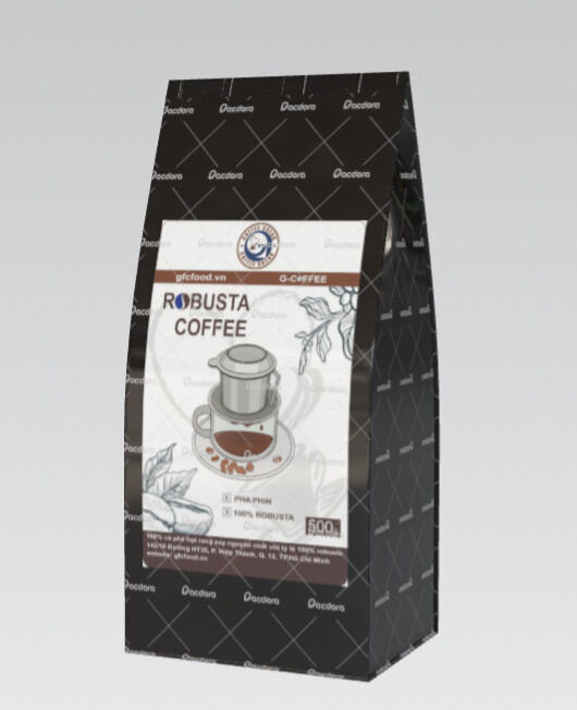 Cà Phê Rang Mộc 100% Robusta,cafe pha Phin - đắng, đậm đà, mạnh, hậu ngọt