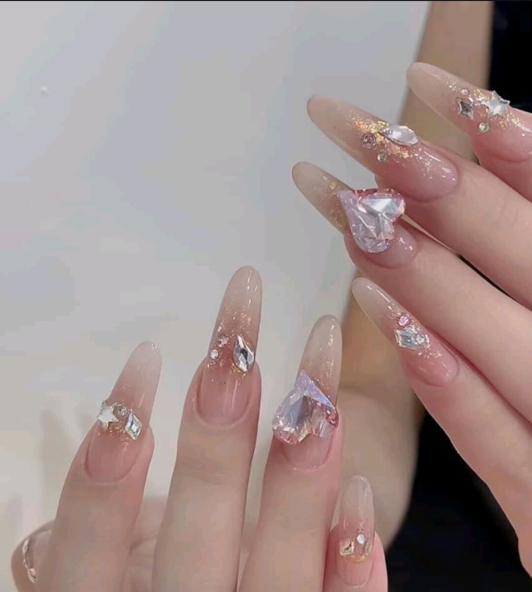 Nailbox thiết kế màu thạch gắn đá - 10