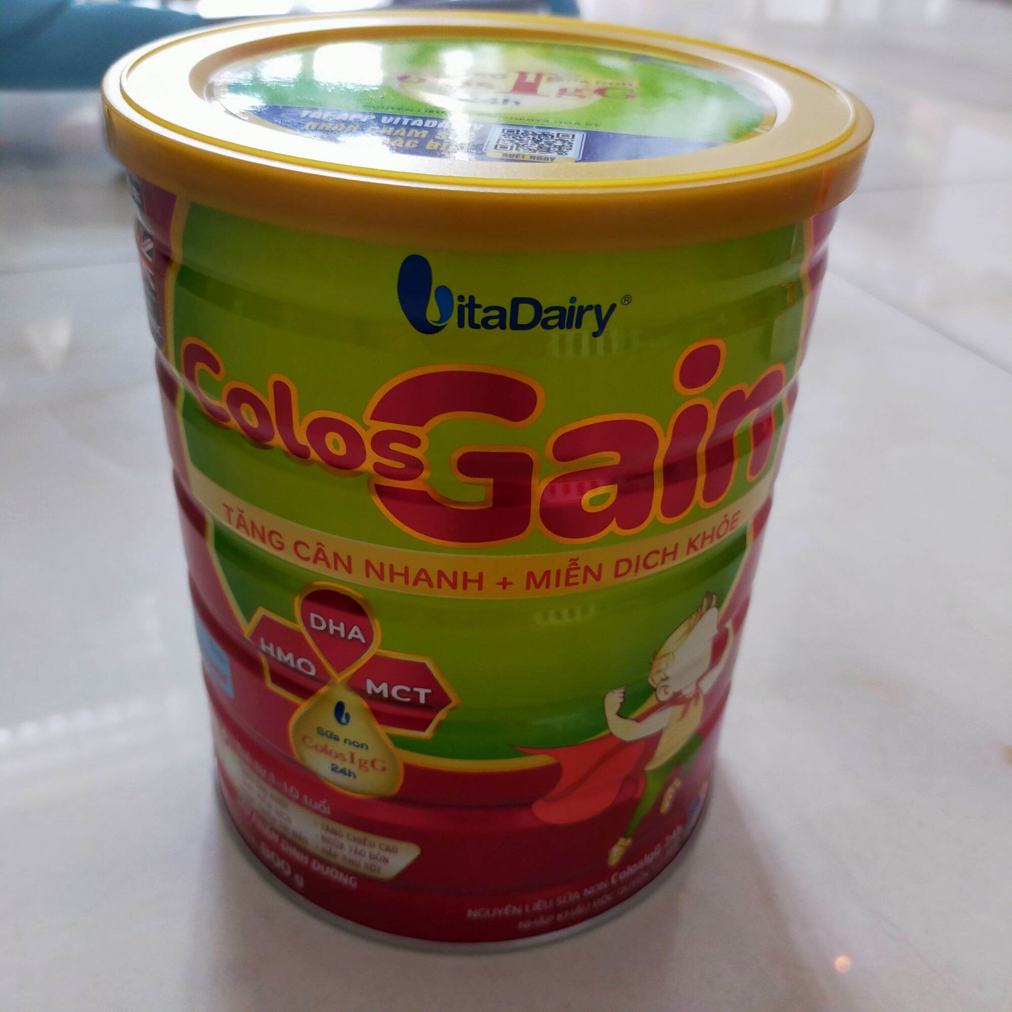 Sữa colos gain 1+, có tích điểm QR