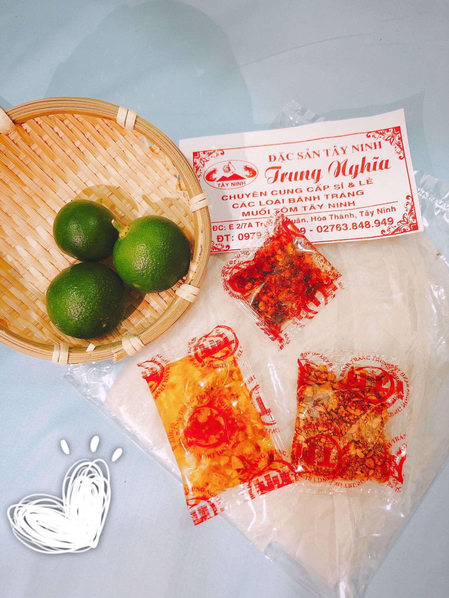Banh Tráng Sate Tỏi Dầu. Trung Nghĩa