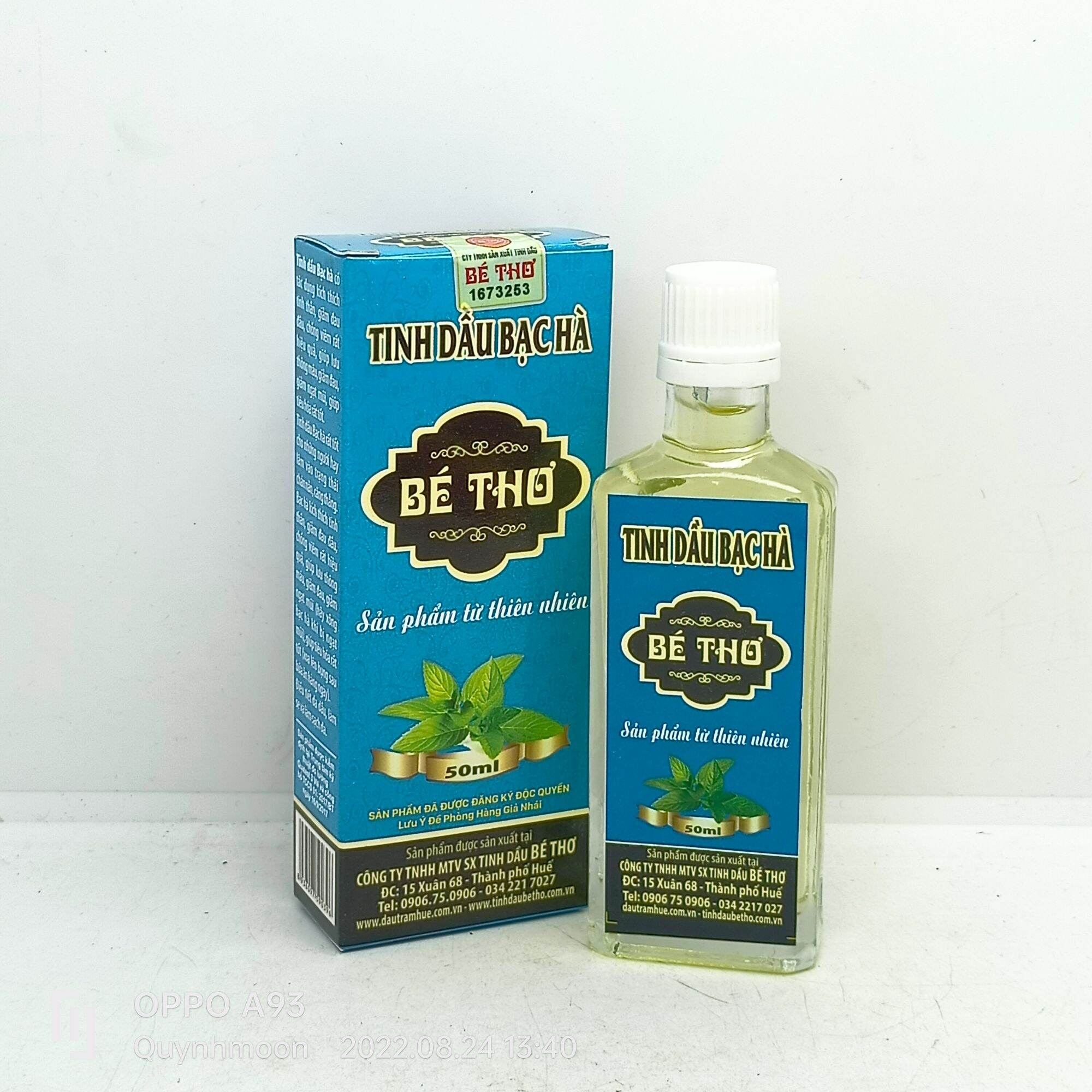 Tinh dầu bạc hà Bé thơ lọ 50ml