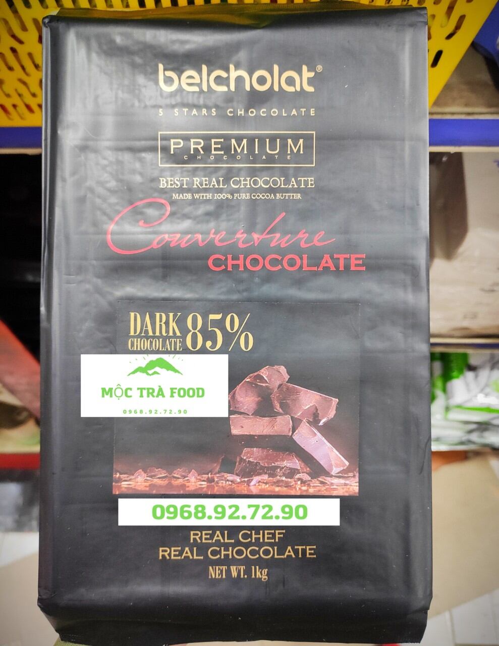 Socola Đen 85% Thượng Hạng Belcholat Chocolate Thanh 1KG
