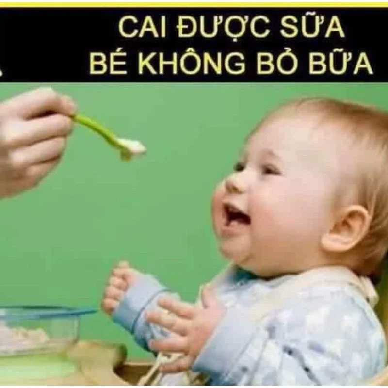 cai sữa cho bé
