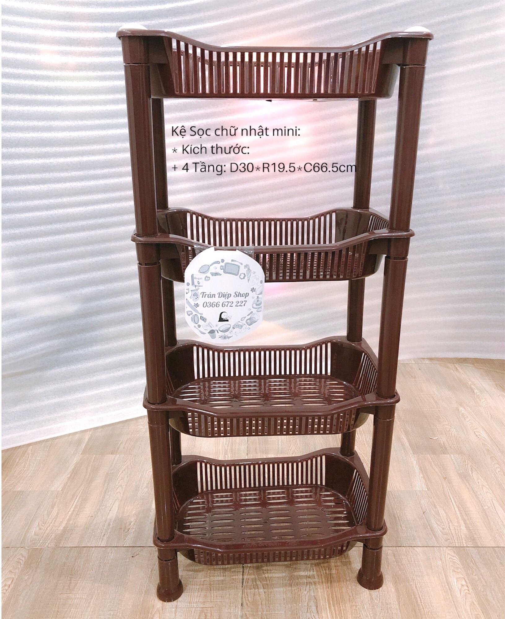 Kệ sọc mini 4 tầng