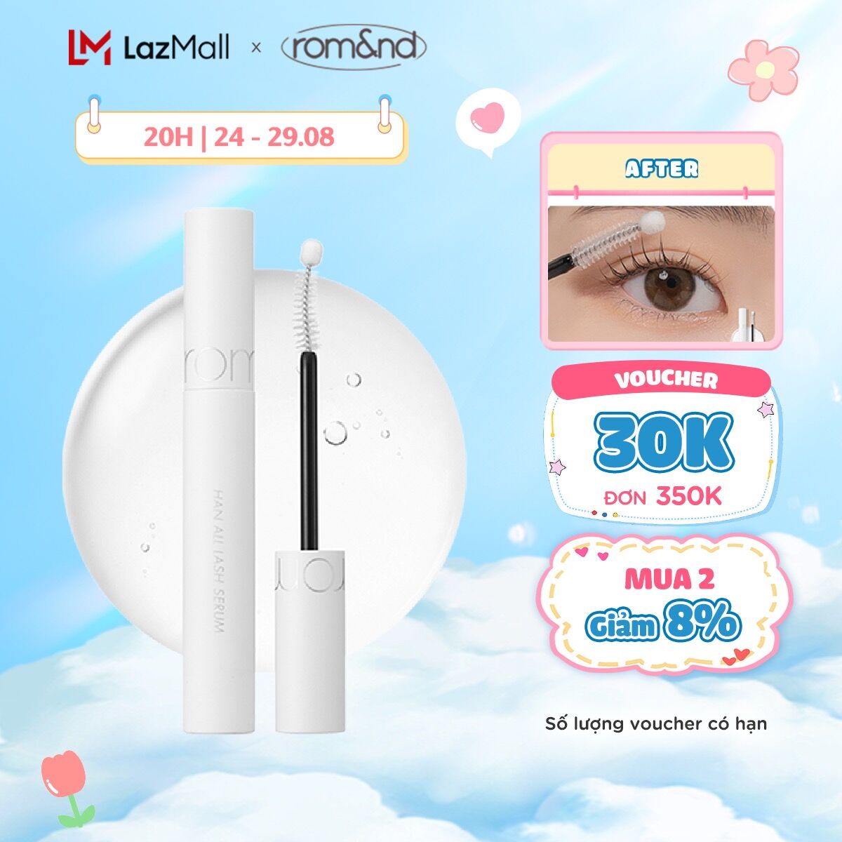 Tinh Chất Dưỡng Mi Romand Han All Lash Serum 8ml