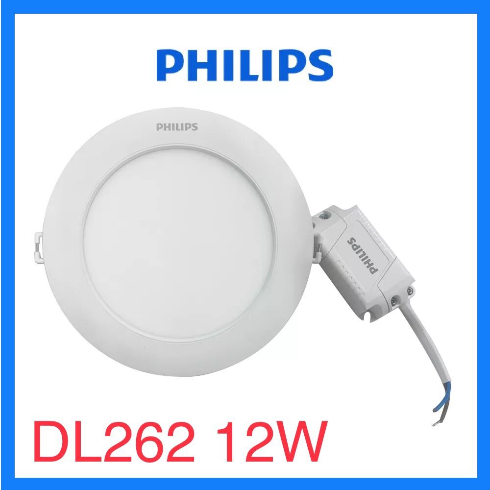 Đèn led âm trần siêu mỏng dl262 ec rd 12w philips khoét lổ phi 155-165mm điện áp 220v. bh 12 tháng chính hãng philips.