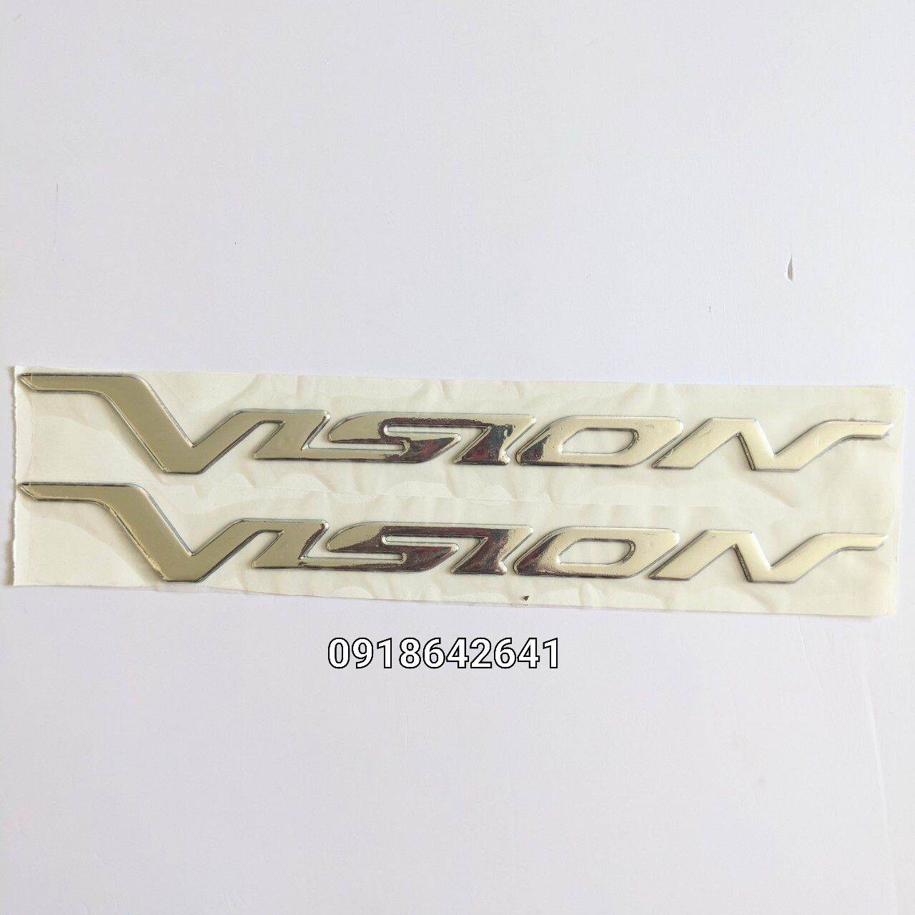 Bộ tem chữ Vision đời đầu nhựa dẻo cao cấp