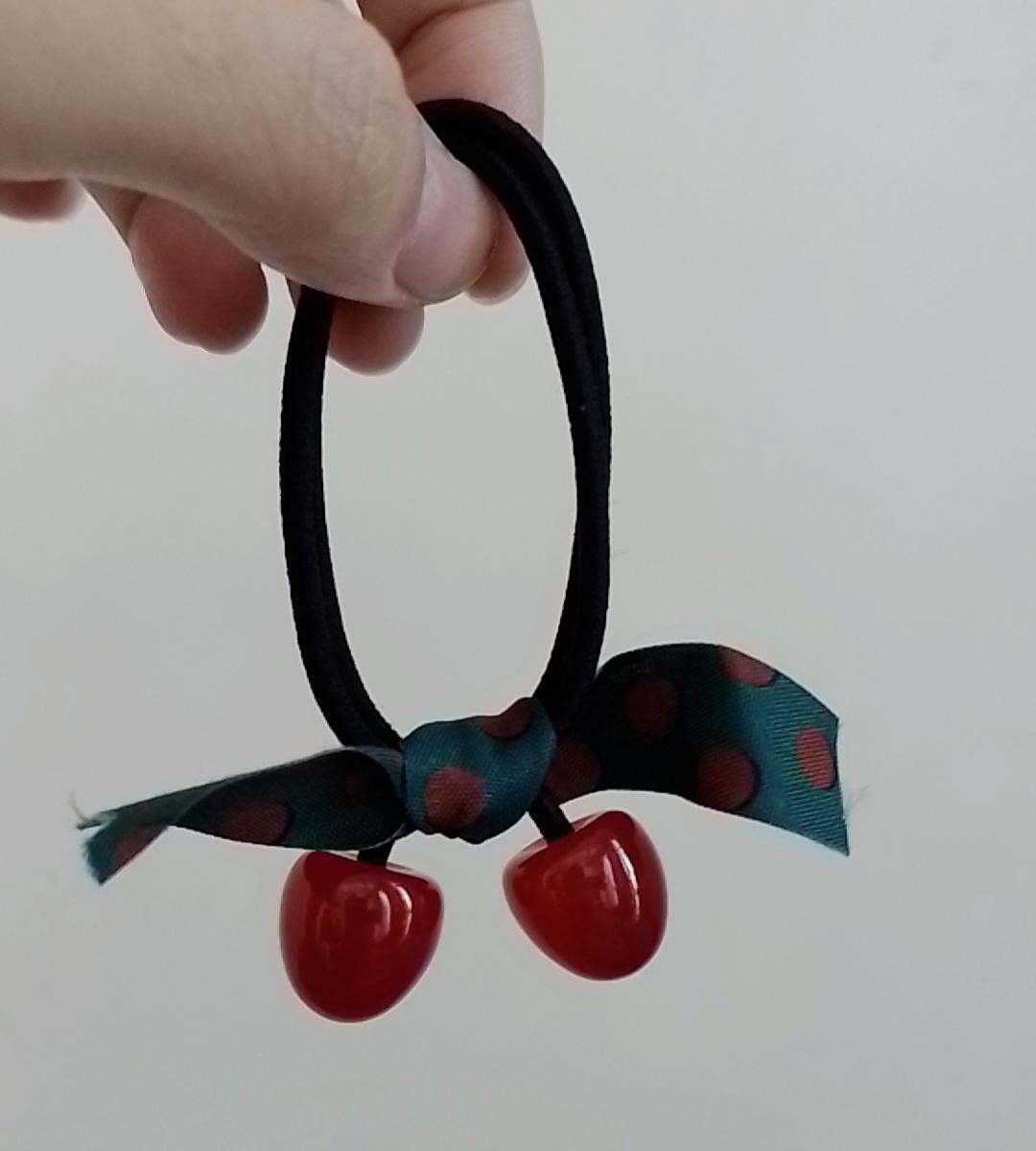 Dây cột tóc trái cherry xinh xắn thun bền chắc