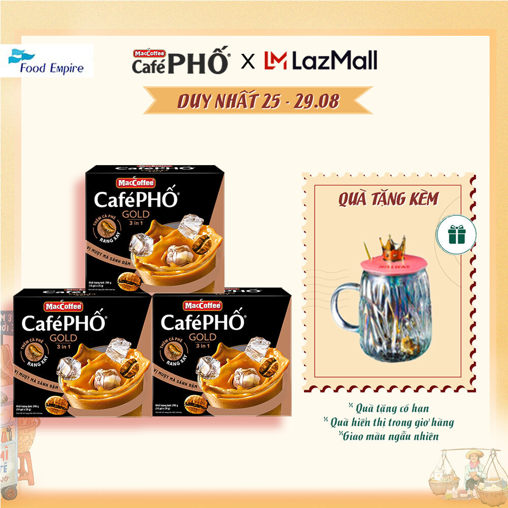 Combo 3 hộp cà phê phố sữa đá gold - maccoffee