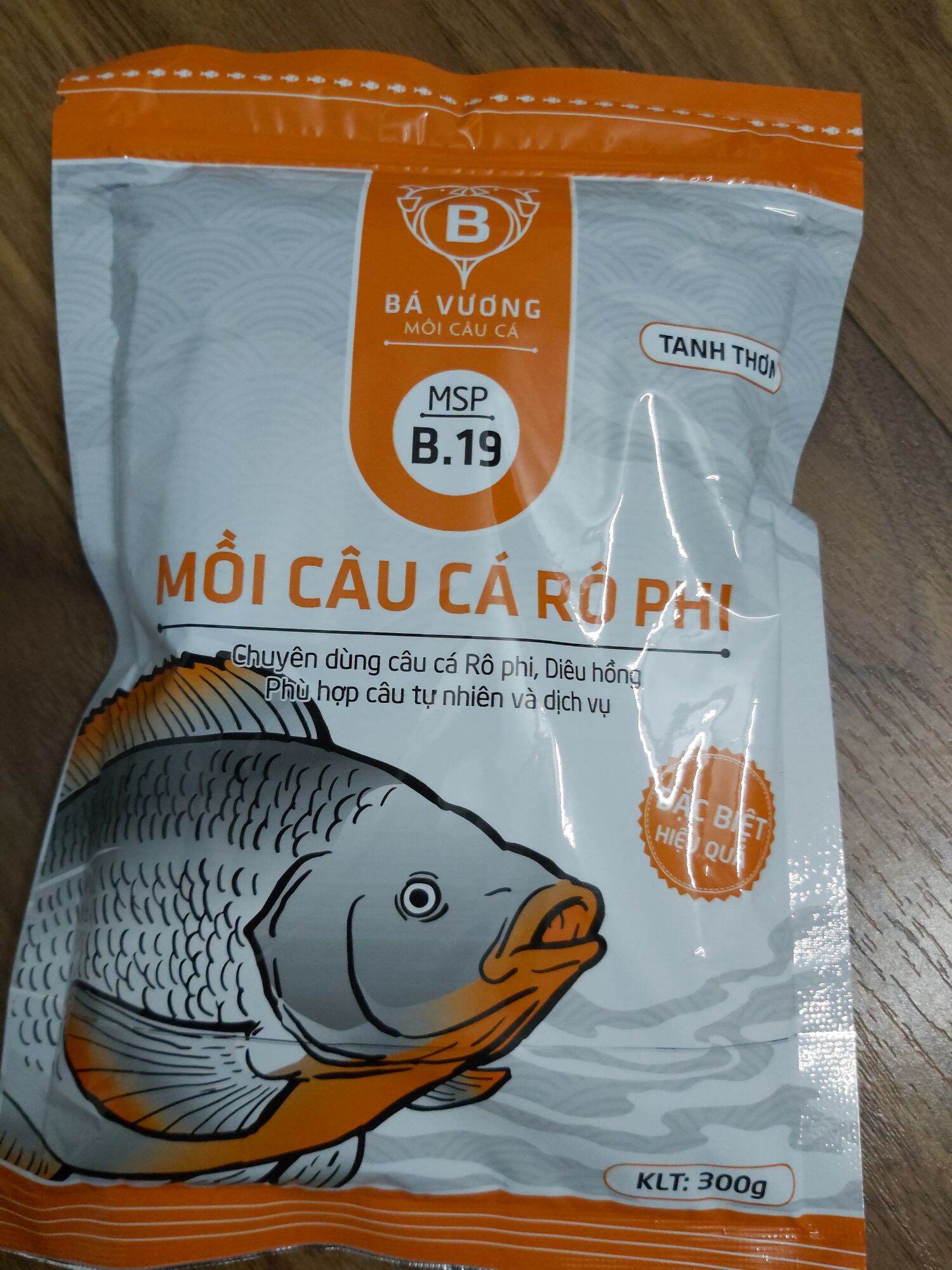 Mồi câu cá rô phi B19 (300g)- chuyên câu rô phi to - Mồi câu Bá Vương