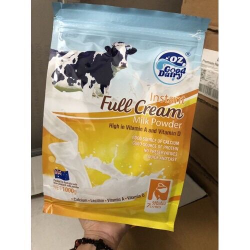 Sữa tươi dạng bột nguyên kem hòa tan OZ GOOD DAIRY 1kg - Úc