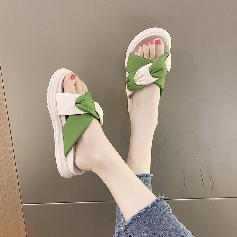 Dép Lê Cảm Giác Giẫm Đạp Dép Lê Đi Biển Quai Ngang Đế Dày Mẫu Hot Thời