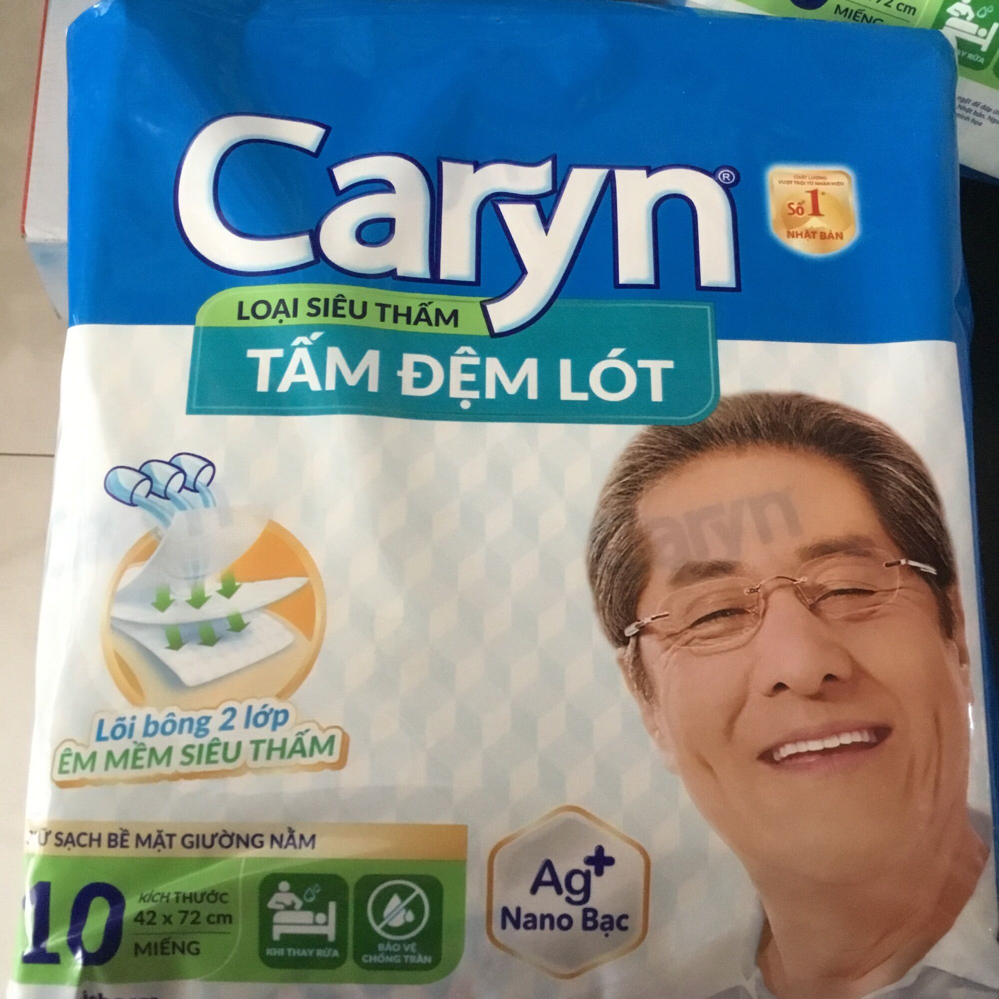 Tấm đệm lót / Miếng lót Caryn siêu thấm - Date luôn mới