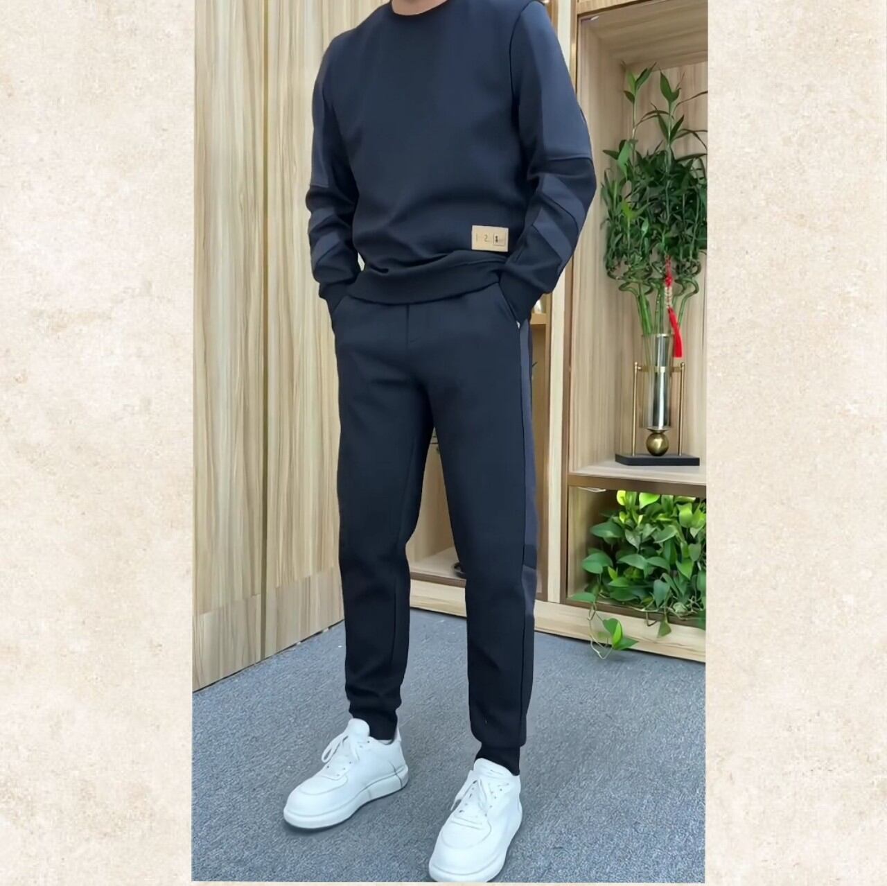 Bộ đồ thể thao nam cổ tròn siêu đẹp